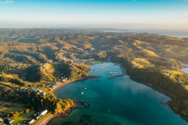 З видом на узбережжя Тутукака, Вангарей, Північний острів, Нова Зеландія.