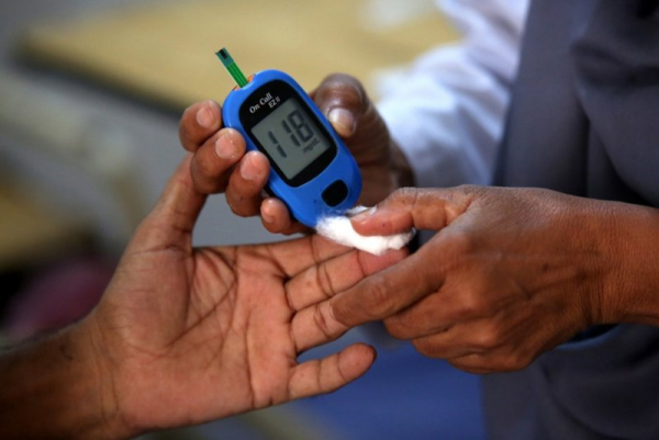 An experimental breath test successfully sorted out type 2 diabetes patients from healthy people, based on their exhalations, Penn State researchers report. File Photo by Arshad Arbab/EPA
