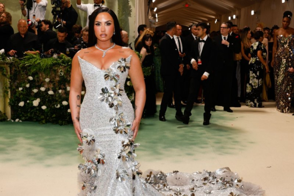 Demi Lovato arrives on the red carpet at the Met Gala in 2024. She discussed her nearly twenty-year friendship with Paris Hilton on Monday. File Photo by John Angelillo/UPI