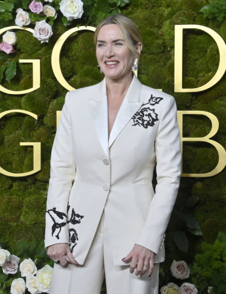 Kate Winslet arrives for the 82nd annual Golden Globe Awards ceremony at the Beverly Hilton Hotel in California on January 5. The actor turns 50 on October 5. File Photo by Jim Ruymen/UPI