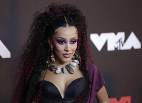 Doja Cat arrives on the red carpet at the 38th annual MTV Video Music Awards at Barclays Center in New York City on September 12, 2021. The singer turns 30 on October 21. File Photo by John Angelillo/UPI