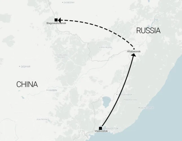 Жахливе відео показує, як російський літак розвалюється в повітрі під час аварійної посадки - карта Владивостока, Хабаровська, Благовєщенська