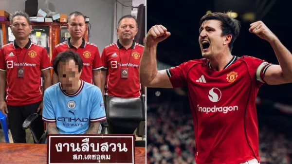 Поліція висміяла “фаната Ман Сіті” у футболках “Ман Юнайтед”&hellip;