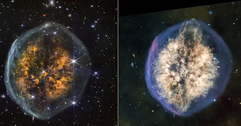 "Відкритий краніум" у Всесвіті: телескоп Вебб сфотографував туманність, схожу на мозок 4