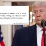 Головна 43 Дональд Трамп попереджає Іран, що в нього є «48 годин,…