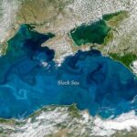 Головна 56 Чорне море набуло бірюзового відтінку: НАСА продемонструвало незвичне явище з орбіти