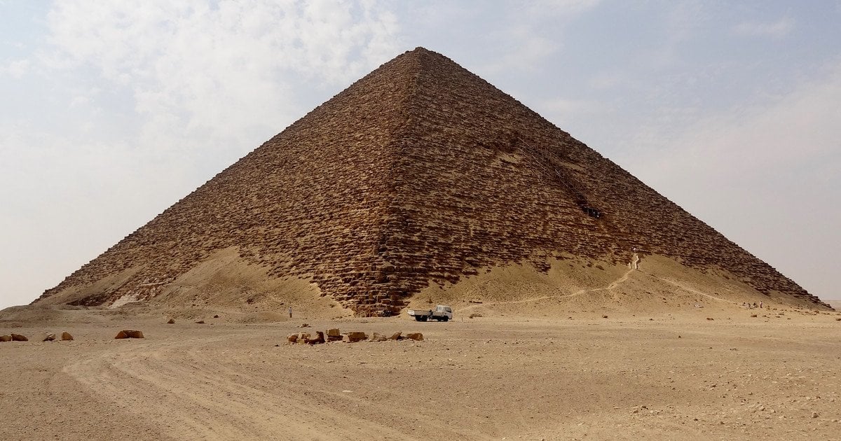 The Red Pyramid of Dahshur, Egypt. Photo: Olaf Tausch/CC BY 3.0 The Red Pyramid of Dahshur, Egypt. Photo: Olaf Tausch/CC BY 3.0