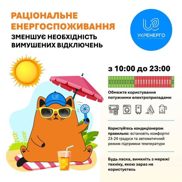 Через надмірне споживання «Укренерго» просить зменшити використання електроенергії, щоб уникнути знеструмлення. 4 Через надмірне споживання «Укренерго» просить зменшити використання електроенергії, щоб уникнути знеструмлення. 4
