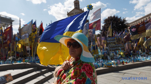 На Софійській площі в Києві пройшли святкові заходи з нагоди Дня Незалежності. 16