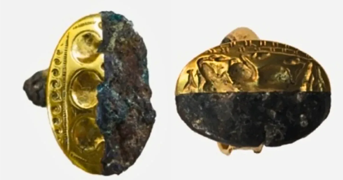 Rings with meteorite iron. Photo: Gounelle & Mantzourani, J. Archaeol. Sci. , 2026 Rings with meteorite iron. Photo: Gounelle & Mantzourani, J. Archaeol. Sci. , 2026