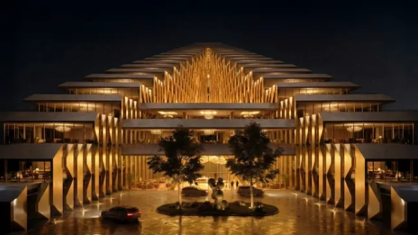 Всередині хмарочоса вартістю 600 000 000 фунтів стерлінгів, натхненного льодовиком, який височіє над 14