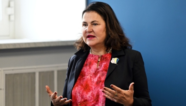 Посол ЄС під час прогулянки київським лісом знайшла уламок «Шахеда»