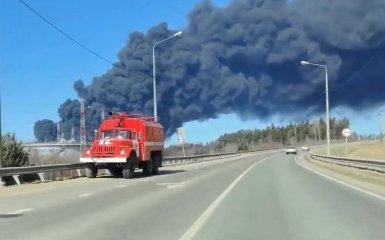 Усть-Луга в Росії палає знову: українська атака, відеозапис 2