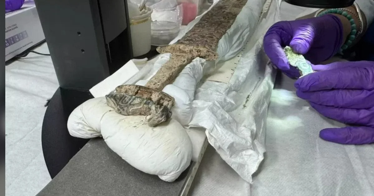 Англосаксонський меч. Фото: Університет Центрального Ланкаширу