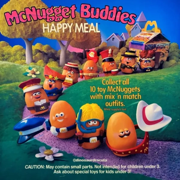 Іграшки з Хеппі Міл з Макдональдсу, які тепер можуть коштувати цілий статок. Disney 100 років магії (2002). Фото: джерело: