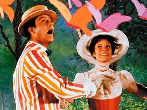 Дік ван Дайк та Джулі Ендрюс на кадрі з фільму 