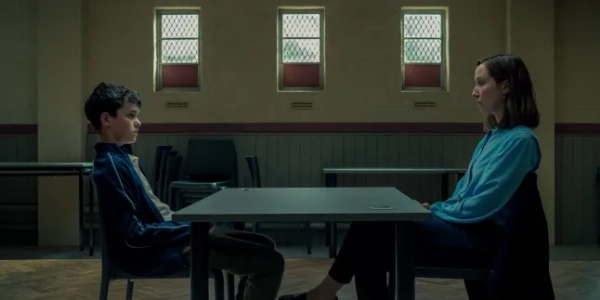 Недатоване фото з роздаткового матеріалу з фільму «Підлітковий вік». На фото: Оуен Купер у ролі Джеймі Міллера, Ерін Догерті в ролі Брайоні Арістон. Див. PA Feature SHOWBIZ TV Best of 2025. ПОПЕРЕДЖЕННЯ: Це фото можна використовувати лише як супровід до PA Feature SHOWBIZ TV Best of 2025. Фото PA. Авторство зображення має бути вказано: Ben Blackall/Netflix ? 2024 ПРИМІТКА ДЛЯ РЕДАКТОРІВ: Це фото можна використовувати лише як супровід до PA Feature SHOWBIZ TV Best of 2025.