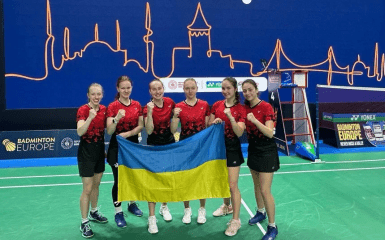 Українська збірна несподівано взяла третє місце на ЧЄ-2026 з бадмінтону 2